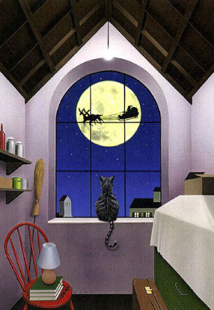 a cat at the window